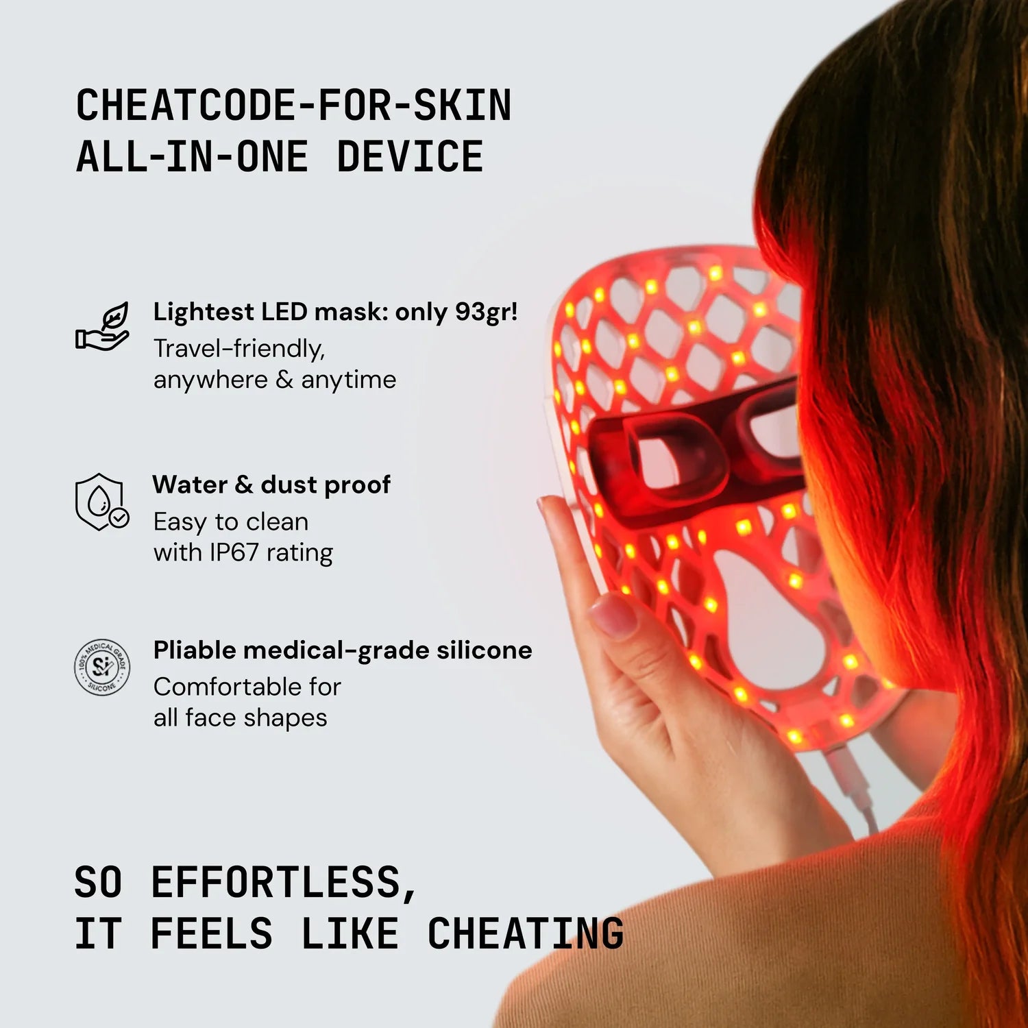 Dirella PureGlow Ultralite Silicone LED Face Mask