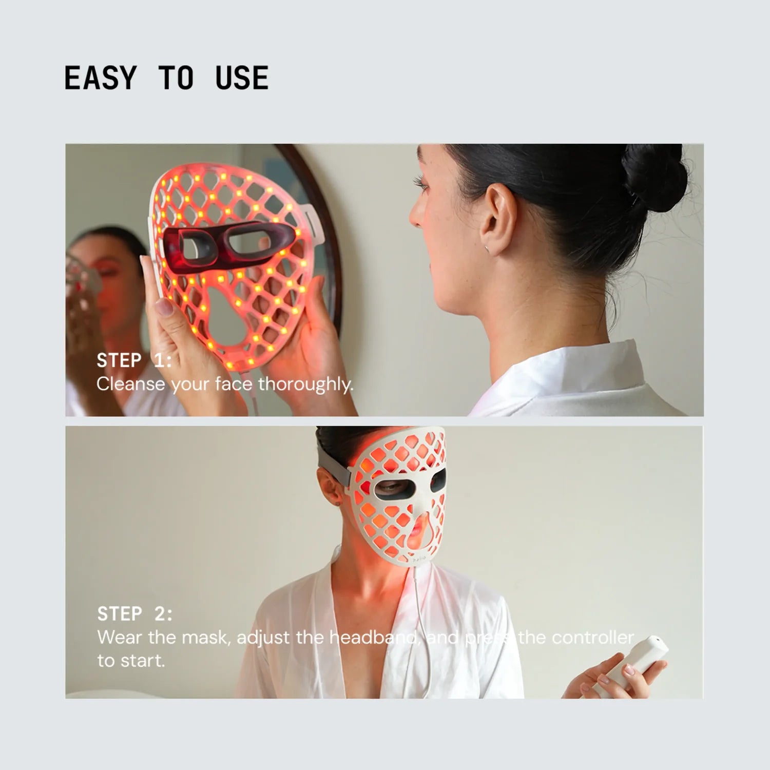 Dirella PureGlow Ultralite Silicone LED Face Mask