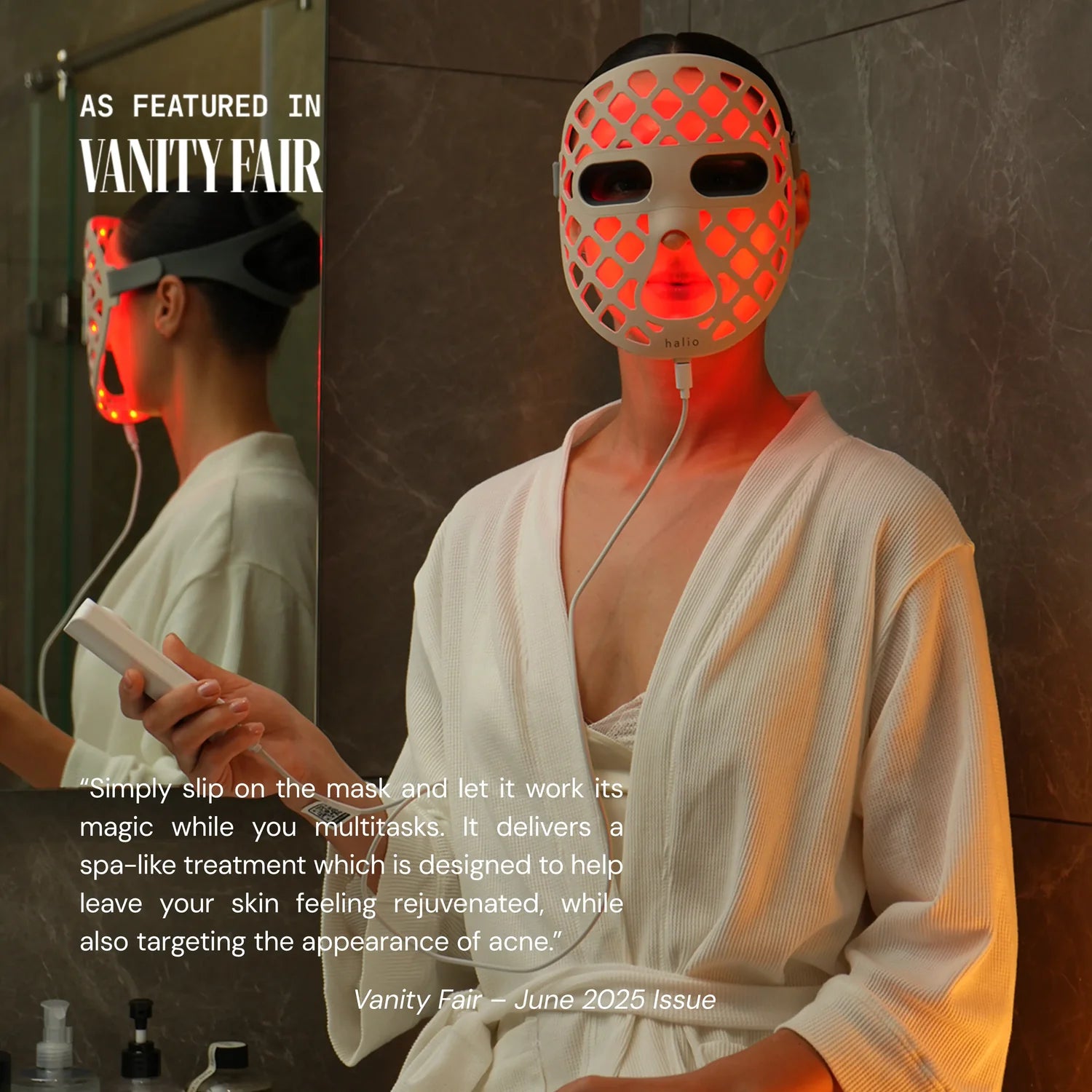 Dirella PureGlow Ultralite Silicone LED Face Mask