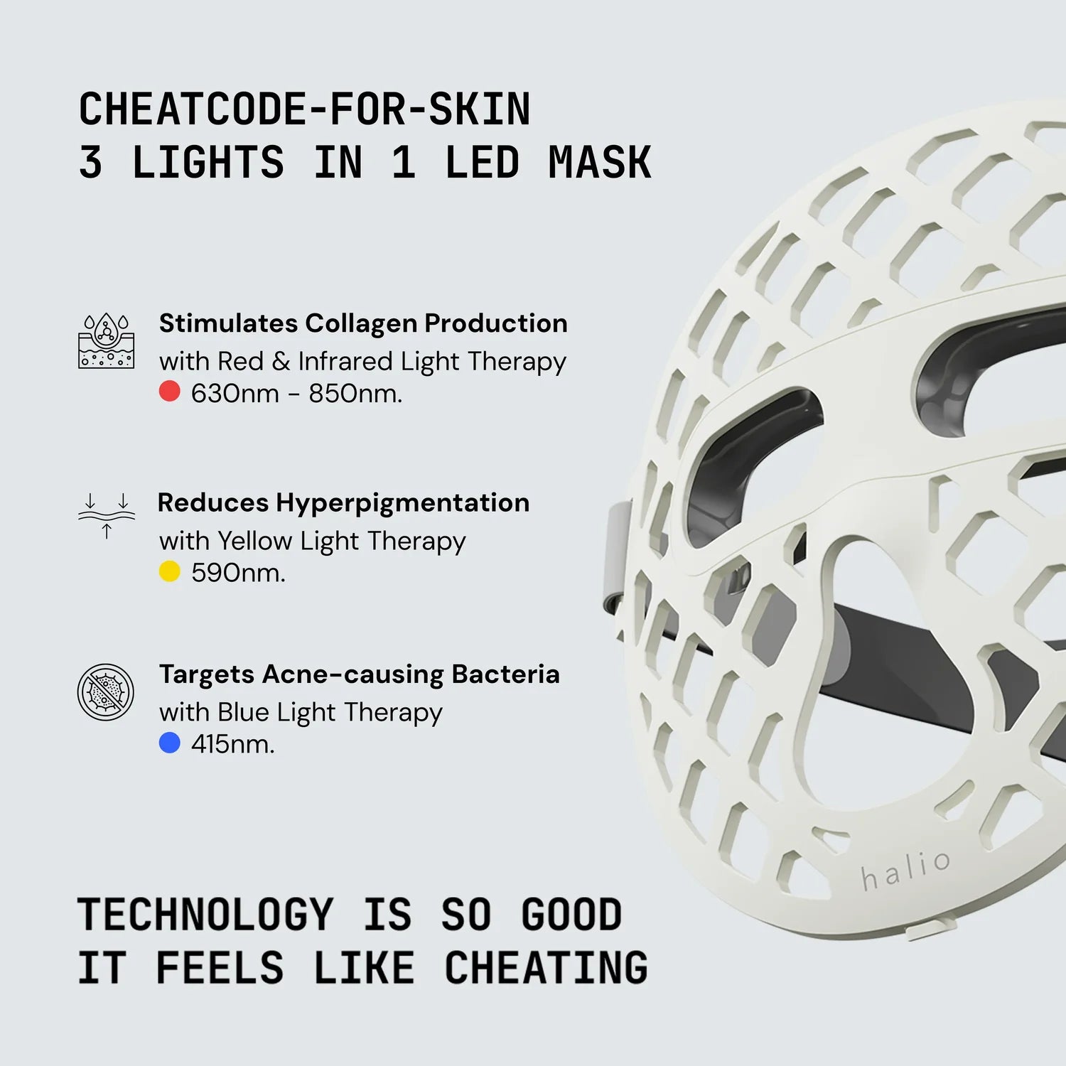 Dirella PureGlow Ultralite Silicone LED Face Mask