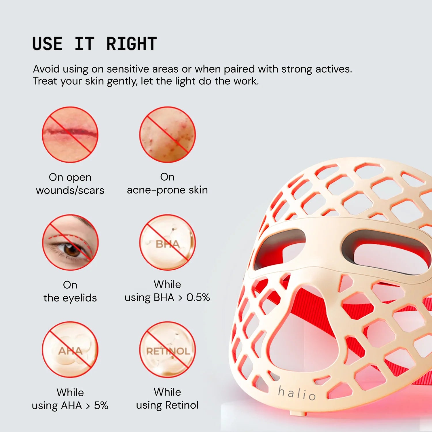 Dirella PureGlow Ultralite Silicone LED Face Mask