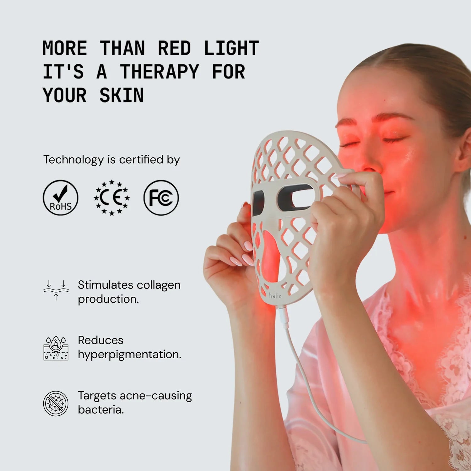 Dirella PureGlow Ultralite Silicone LED Face Mask